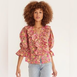 NWT Mille Hanna Top in Passionfruit, size S
